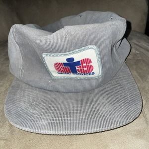 GTS QA/QC Services Gray‎ Corduroy Vintage Adjustable Adult Cap Hat